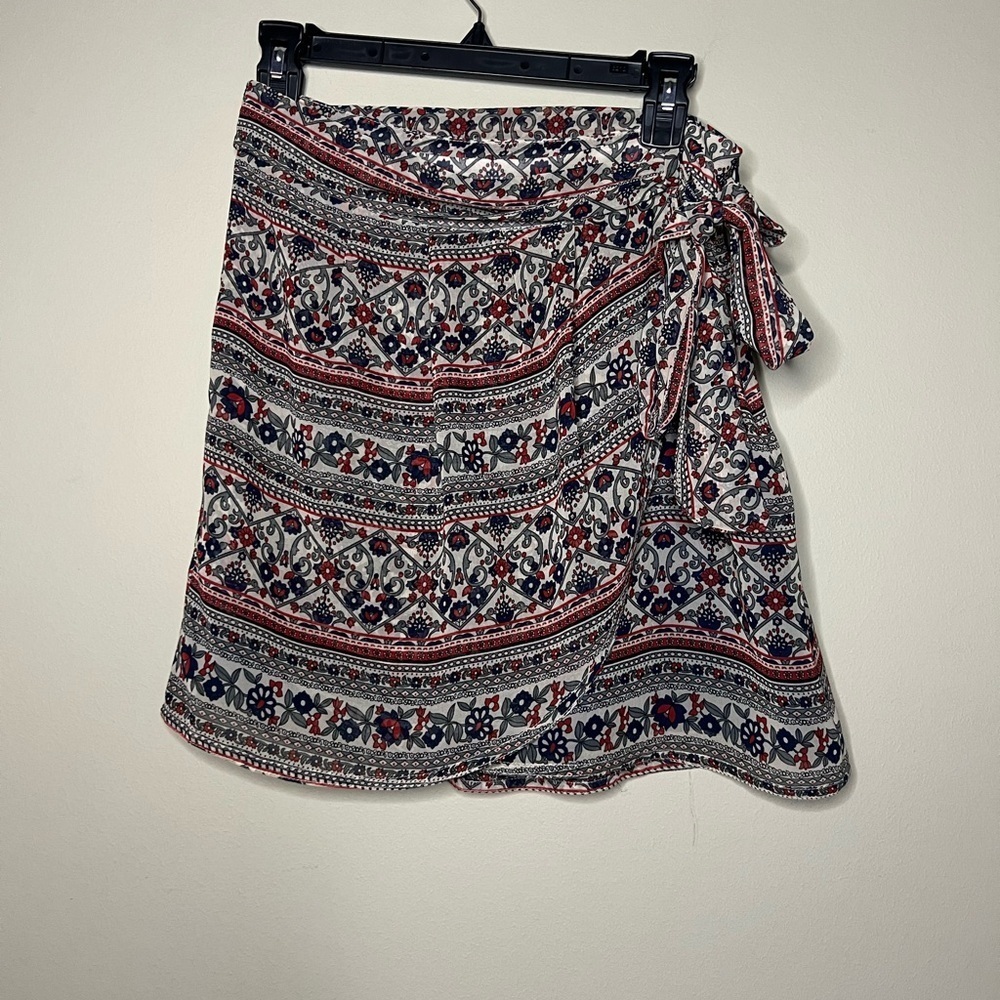 Faux wrap skirt